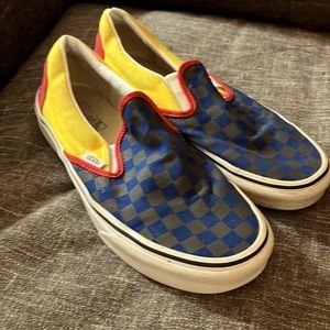 Mens blue yellow red Vans